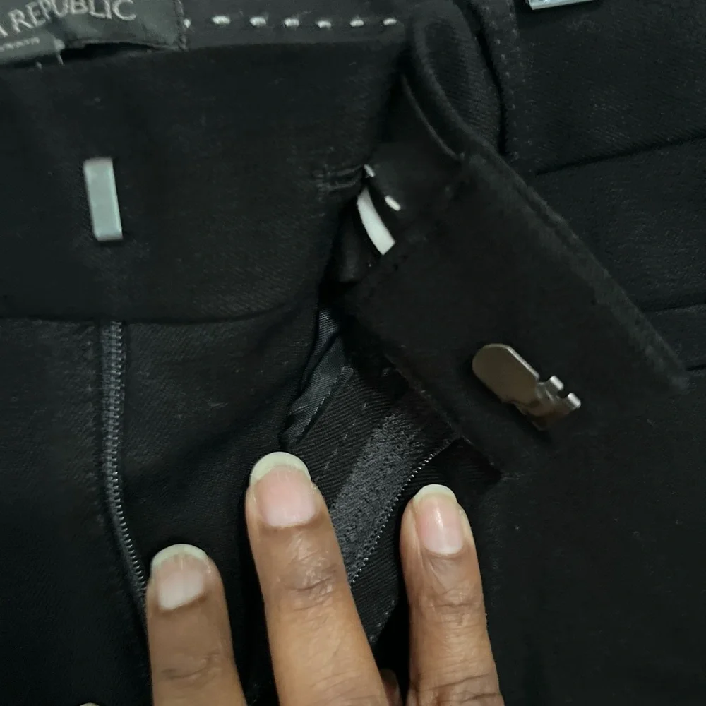 NWT Banana Republic Midnight Black Sloan Ankle Pants Women’s Size 4 - Picture 5 of 8